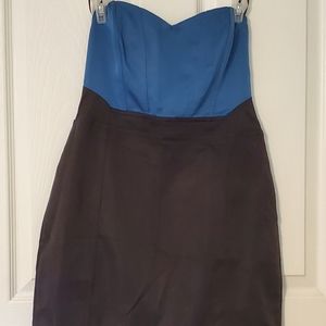 Strapless mini dress